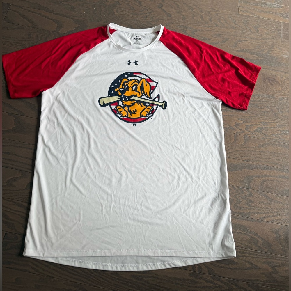 Under Armour men’s 2XL Batavia MuckDogs Team Logo T-Shirt baseball dog